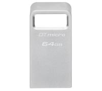 64GB Kingston Tecnologia DataTraveler Micro USB3.2 Tipo-A Flash Drive - Argento