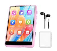 64GB Lettore MP3 Bluetooth 5.3, lettore MP3 sportivo portatile ZAQE con schermo a colori TFT da 2,4", altoparlanti HD, radio FM, lettore di eBook, supporto fino a 128 GB (rosa)
