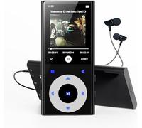 64GB Lettore MP3 con Bluetooth 5.3, 2,4" Touchscreen Portatile MP3 Lettore Musicale con Altoparlante HD Integrato, radio FM, Registratore Vocale, Suono HiF, Espandibile fino a 128 GB con Scheda SD