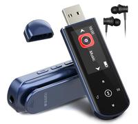 64GB Lettore MP3 Portatile Bluetooth 5.3, Clip Sportivo, Radio FM, Registratore Vocale, Lettore Audio Digitale, Trasferimento File USB, Ideale per Sport e Corsa