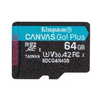 Kingston Canvas Go Plus microSDXC Scheda Di Memoria Gen4 200MB/s A2 U3 V30 64GB Confezione Singola Senza Adattatore-SDCG4/64GBSP