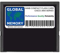 64MB Compact Flash Card Memoria Per Cisco 3800 Serie Router (MEM3800-64CF)
