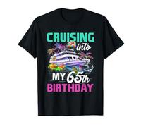 65 Anni Regalo Uomo Cruising Into My 65° Compleanno Crociera Maglietta