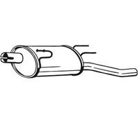 Bosal Silenziatore posteriore 185-627 per Opel/Vauxhall Combo 1.3 CDTi 69/75 CV