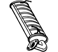 65 CV SILENZIATORE POSTERIORE PER SUZUKI Jimny Fuoristrada Chiuso SN 1.5 DDiS 4W