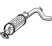 65 CV SILENZIATORE POSTERIORE PER SUZUKI Wagon R+ 2 VOL/Cod Sp EM 1.0 KW 48 CV 6