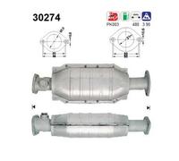 65 KW 88 CV CATALIZZATORE PER Renault 19 II B/C53 1.8
