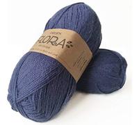 65% lana 35% alpaca, Gocce Flora, 1 o superfine, peso diteggiatura, 4 strati, 1,8 oz 230 yards per gomitolo. 10 Indaco