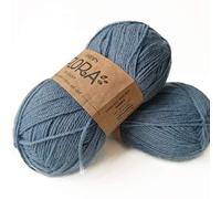 65% lana 35% alpaca, gocce flora, 1 o superfine, peso diteggiatura, 4 strati, 51 m per gomitolo (13 blu denim)