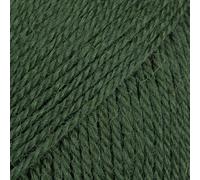 65% lana 35% alpaca, Drops Flora, 1 o superfine, peso diteggiatura, 4 strati, 50 g, 230 metri per gomitolo (32 verde scuro)