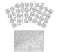 65 pezzi Cuscinetti in feltro per i piedi dei mobili, protezioni per il pavimento delle gambe delle sedie Cuscinetti autoadesivi per i piedi dei mobili Cuscinetti in feltro per divani, sedie (grigio)