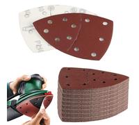 65 pezzi di carta vetrata per levigatrice triangolare 11 fori Tampone in velcro per levigatrice triangolare Bosch carta vetrata per mouse grana 40 60 80 120 180 240 320