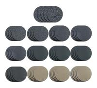 65 pezzi di dischi abrasivi rotondi, carta vetrata carrozzeria, carta vetrata per levigatrice, 13 tipi di grana, per metallo, legno, vetro, auto, artigianato, lavorazione del legno