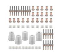 65 Pieces PT31 Plasma Consumables Plasma Cutter Parkside Cut 30 40 50 Plasma Cutter Consumables Plasma Cutter Accessory Electrode Tip Nozzle