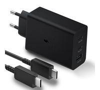 65 W Caricabatterie rapido USB C per Samsung Galaxy 25 Ultra/S24+/S24/S23/S22/S21 S20 FE/S20/A52S/A54/A53/A52/Note20/S10/Z Flip 5/Z Fold 5, 3Port Presa con 100W Cavo per Galaxy Book 3