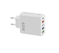 65 W Caricatore Multiplo 5 Porto Rapido Adattatore PD+QC3.0 Presa USB Multiplo per i-Phone 11 12 13 14 15 16 XS X SAMS-ung Galaxy S23 S22 S21 X-iaomi i-Pad