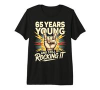 65 Years And Still Rocking Anni Compleanno 65 Maglietta Premium