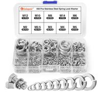 650 Pezzi Rondelle Elastiche Acciaio Inox Set, Rondelle Elastiche M2/M2.5/M3/M4/