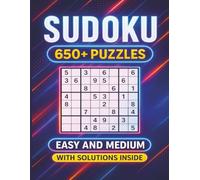 650+ Sudoku Puzzle Book: If you are a fan of Sudoku Puzzle, this book will be great for you. A Book With More Than 650 Sudoku Puzzles from Easy to Medium for adults.