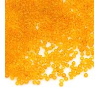 6500 perline rocailles in vetro da 2 mm, 11/0, 17 colori trasparenti a scelta, colore: topazio