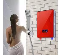 6500 W, scaldabagno istantaneo, 220 V, piccolo set elettrico per acqua calda digitale, con kit doccia da 30 a 55 °C, riscaldamento istantaneo, senza serbatoio, regolazione costante della temperatura