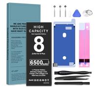 [6500mAh] Batteria per iPhone 8, Nuovo Aggiornamento iPhone 8 Sostituzione della Batteria ad Alta Capacità, A1863, A1905, A1906 con kit di riparazione completo