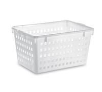 Giganplast Cesta forata neutra per panificio 63x45x35 cm Bianco 2200HD Made in Italy
