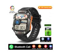 (650mA Bluetooth Chiamata Nero) Nuovo GPS Tracker Militare Smartwatch Android Fitness Watch IP68 Impermeabile