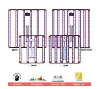 650w 1000w Sam-sung Lm301h EVO Spettro completo LED Coltiva la luce Alta PPFD 240w 320w Lampada crescente per la crescita delle piante da interno Luce Fioritura