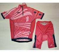 6511 EYE SET CICLISMO ROSA 4 MORI GIRO ITALIA MAGLIA PANTALONCINI BICI FONDELLO