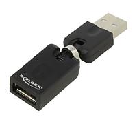 65260 Adattatore USB 2.0 USB A-Femmina, USB A Maschio mobile a 360° DELOCK