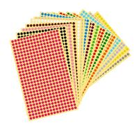 6528 Pezzi Bollini Adesivi Colorati Adesivi A Punti Piccoli Adesivi A Cerchi Piccoli In 16 Colori Adesivi A Punti Adatti Per Bambini Piccoli Aule Per Bambini Uffici Documenti