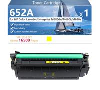 652A Cartuccia Toner di Ricambio Compatibile per HP Color LaserJet Enterprise M680dn M680f M680z Stampanti, Alta Resa 16500 Pagine, Facile da Installare,Yellow-1 pack