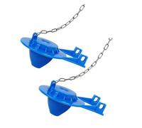 652F 2 pezzi Home Seal Coperchio a battente Coperchio for valvole di scarico WC 2 pollici Universali Tappi for WC Coperchio a battente Resistente(Blue)