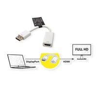 ROLINE ADATTATORE DP-HDMI M/F HQ con cavo di marca