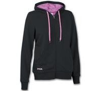 6553 JOMA FELPA DONNA RAGAZZA GIACCA JACKET CAPPUCCIO TASCHE FRONTALI SPORT