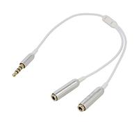 65576 Cavo Jack 3,5mm, 4pin, Femmina x2,Jacka 3,5mm 4pin Maschio DELOCK