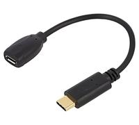 DELOCK 65578 cavo USB 0,15 m USB C Micro-USB B Nero