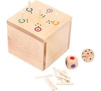 small foot 6558 parlour game "Dice Ace" made of wood, popular Continental dice g