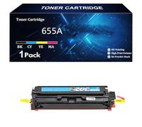 655A Cartucce di Toner di Ricambio per HP 655A CF450A CF451A CF452A CF453A, Compatibili per HP Color LaserJet Enterprise M652n M652dn M653dn M653x 653dh MFP M681f M681dh,C-1 Pack