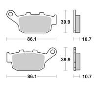 Pasticca Freno SBS p161-ms Moto Motore Ricambi Ciclomotore