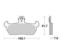 6566410 - SERIE PASTIGLIE FRENO ANTERIORE SBS 641HF CAGIVA MITO DAL 1991 AL 1992