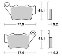 SBS 675SI BRAKE PADS HONDA NX 500 DOMINATOR 1999