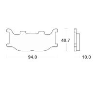6566910 - SERIE PASTIGLIE FRENO SBS691HF