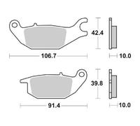 Sbs Pastiglie Dei Freni In Ceramica Street 784hf