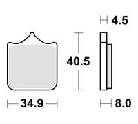 656870RST PASTIGLIA FRENO SBS 870RST SET 4 PZ
