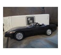 6577 Ertl/AMT 1992 Corvette Convertible, Black Rose Metallic 1/25 Plastic Promo, Completamente Assemblato