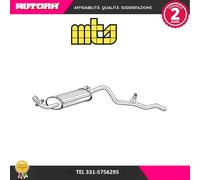 65890 Silenziatore posteriore adatto a Mitsubishi Pajero (MARCA MTS)..