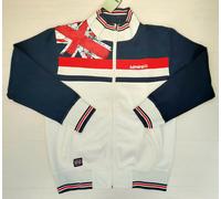 6590 ADMIRAL UOMO FELPA INVERNALE GIACCA GIACCHETTO FELPATO ZIP BANDIERA INGLESE