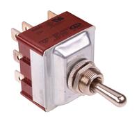 659H/2 APEM Interruttore A Leva On-Off-On 12mm 3PDT 15A